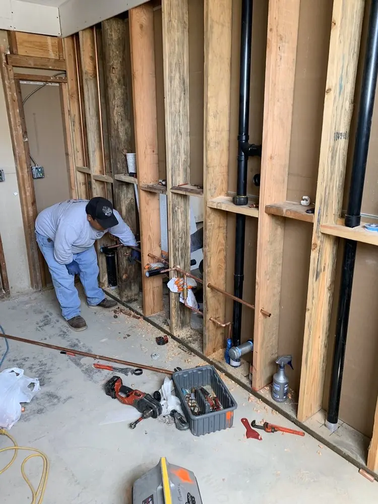 Commercial rough-in plumbing for Gas Line Repair in Ghent